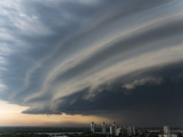 A storm cloud is approaching