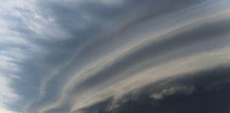 A storm cloud is approaching