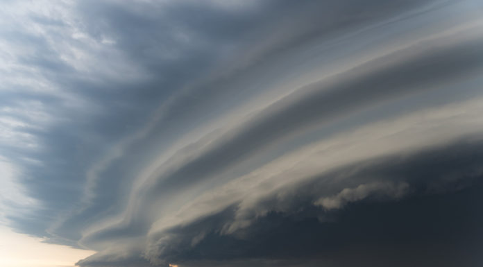 A storm cloud is approaching